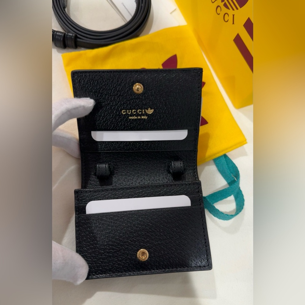 NEW✨GUCCI x ADIDAS 1955 Horsebit Wallet / Crossbody Mini Bag - Picture 9 of 16